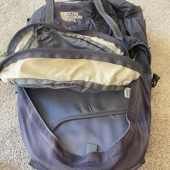 Gray & Green North Face Recon Backpack - Picture 7 of 8